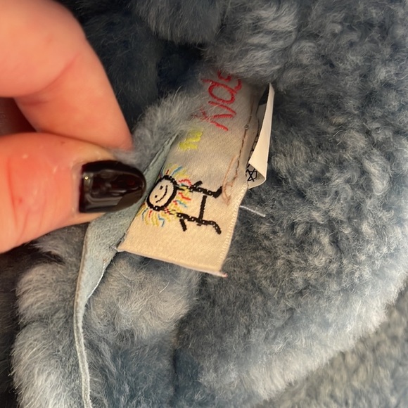 Authentic Shearling Winter Jacket Kids Size 6 - Picture 4 of 5